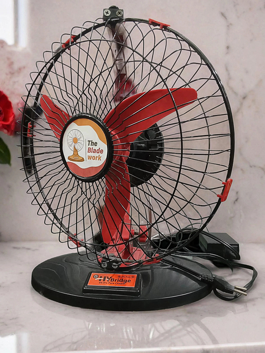 ADJUSTABLE 360 MOVEABLE 12V DC FAN IN RED